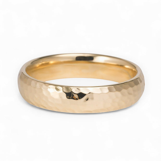 Half Round Band - Hammered