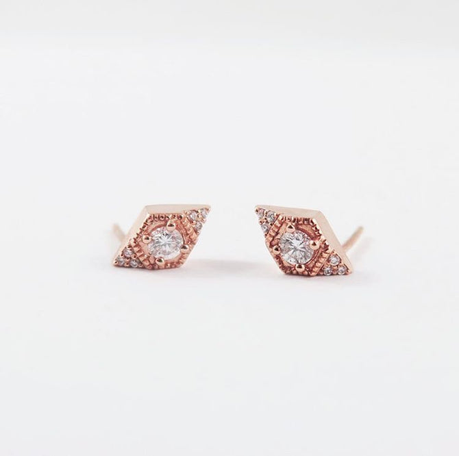 Drea Earrings - White Diamond