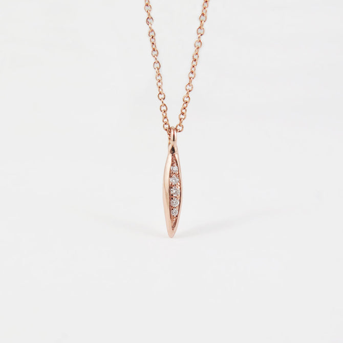 Pod Necklace - White Diamond